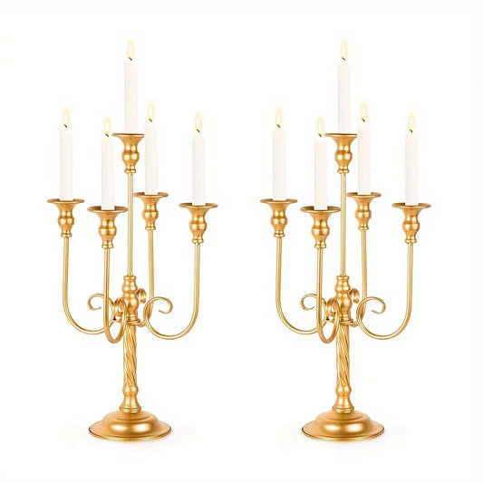 5 Iron Candle Holders For Weddings And Banquets Decor