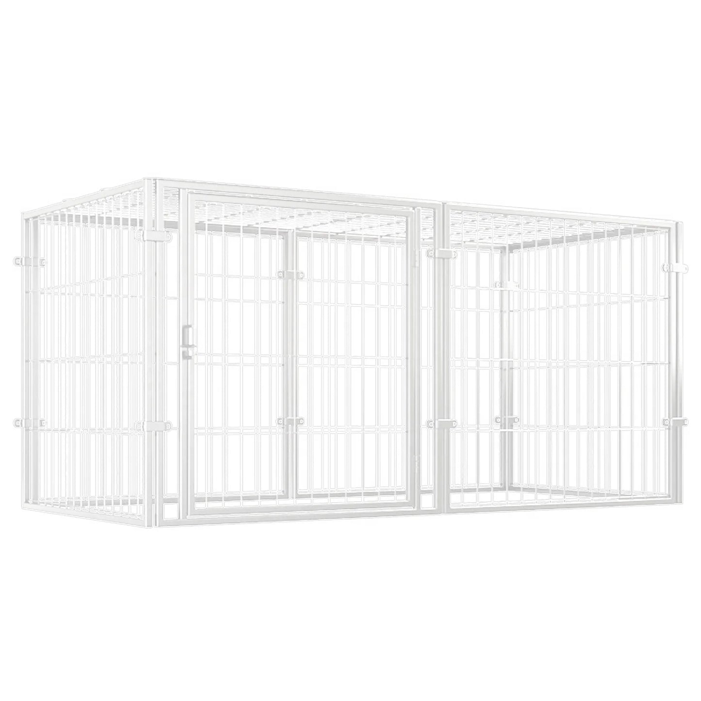 47 Inch Portable Pet Playpen 4 Panel Iron Wire Kennel For Dogs And Cats Outdoor