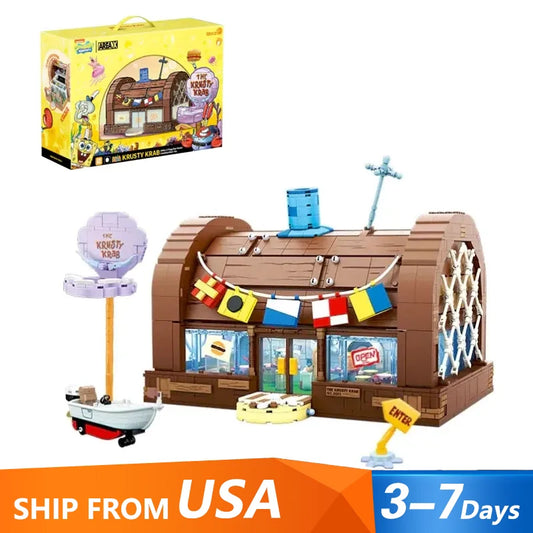 SpongeBob Patrick Star Krusty Krab Light Blocks Set