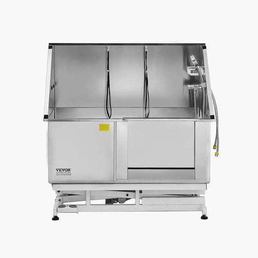 50 Inch Electric Dog Grooming Tub Stainless Steel With Water Filter System