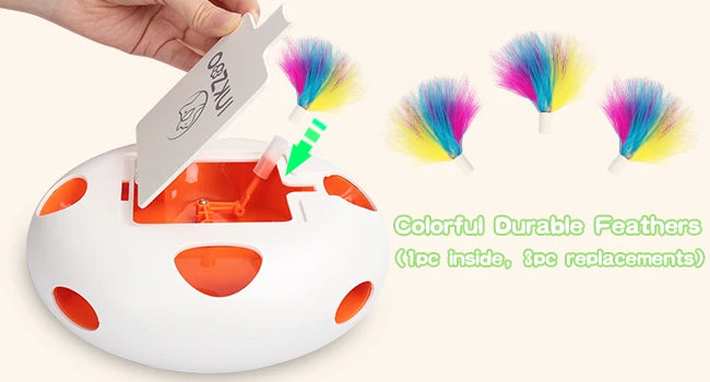 INKZOO Interactive Cat Toys For Indoor Cats Whack A Mole