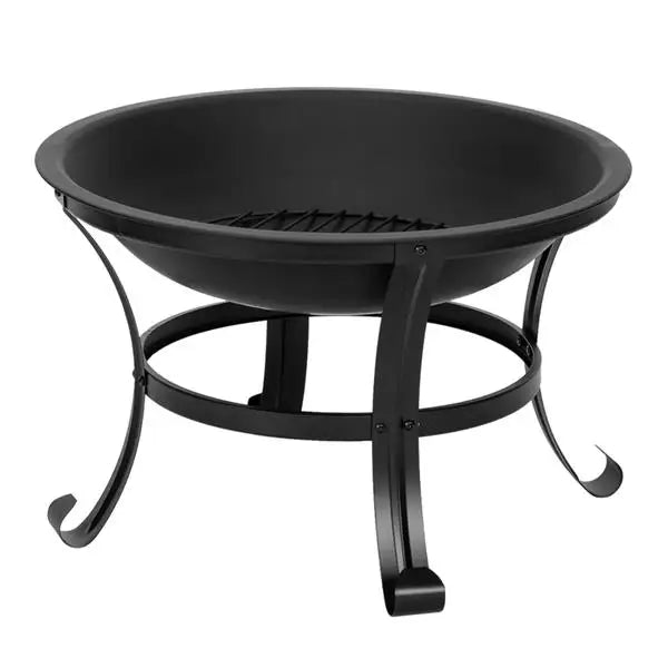 22 Inch Curved Feet Iron Brazier Wood Burning Fire Pit