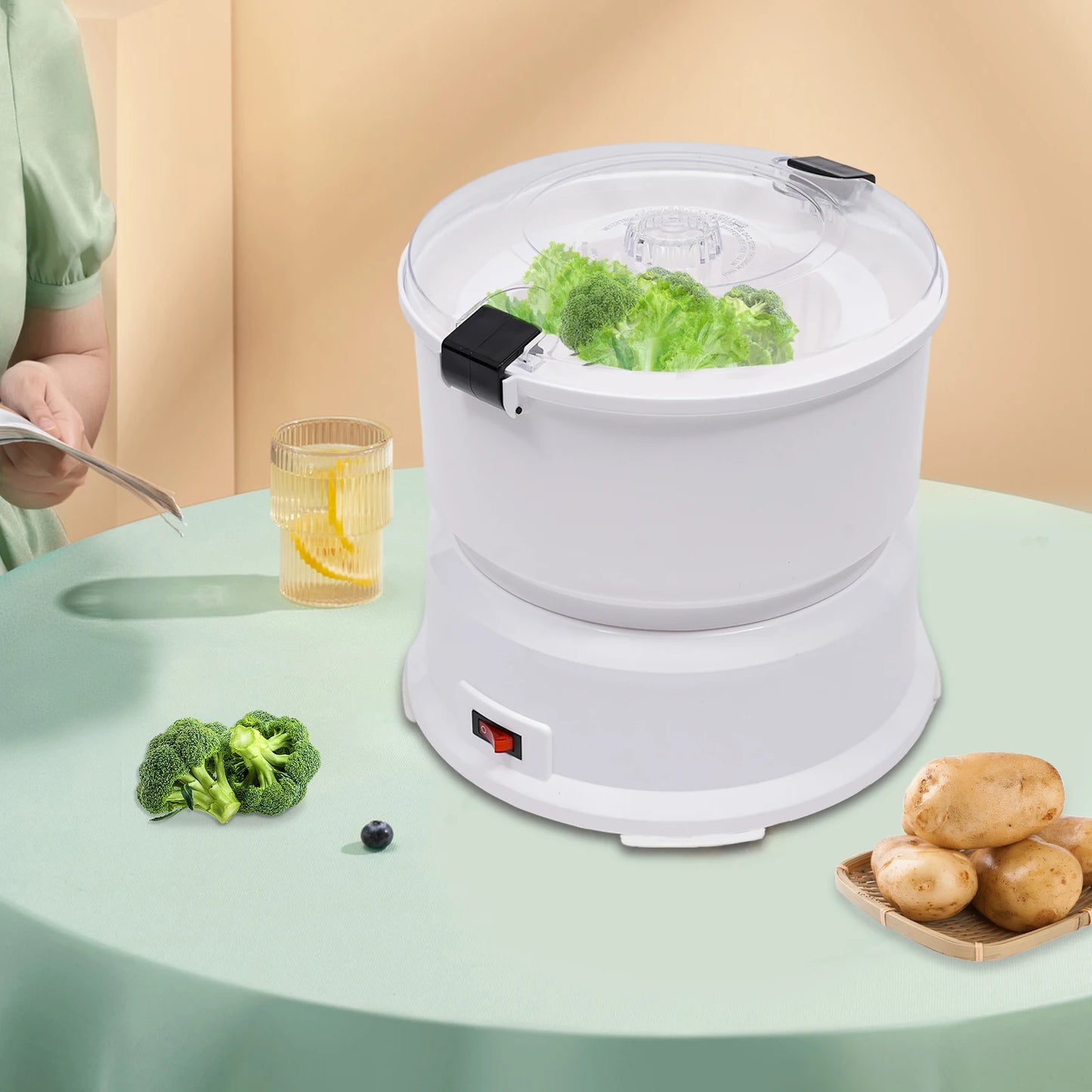 Electric Potato Peeler Fast Fully Automatic Labor Saving