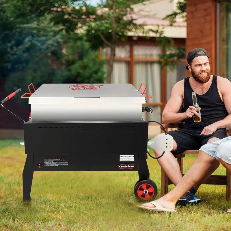 CFB2001 150 Qt Crawfish Boiler Outdoor Propane Gas Cooker With Folding Bracket