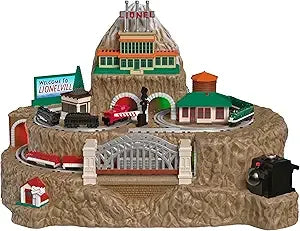 Lionelville Christmas Train Set With Light Sound Motion For Tabletop Decoration