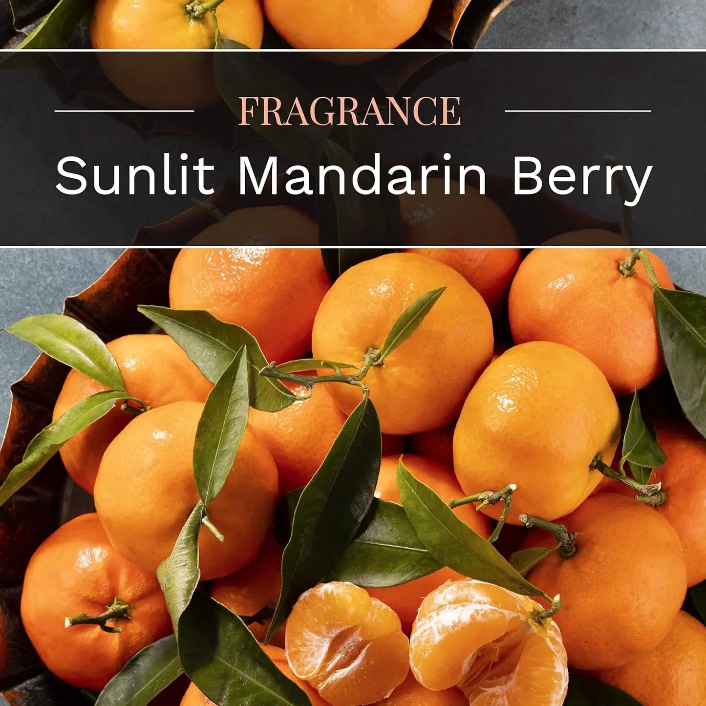 Candle Lite Scented Sunlit Mandarin Berry 18 Oz Aromatherapy Candle Single Wick