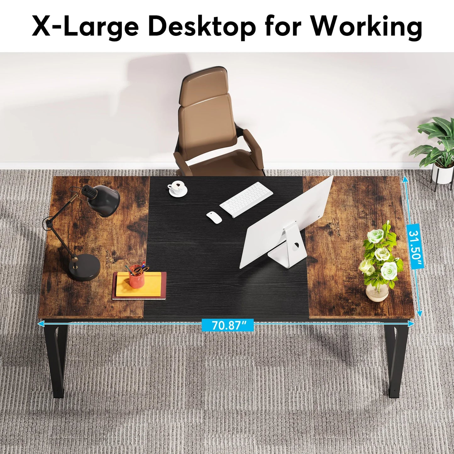 Tribesigns Modern Computer Desk Large Office Table