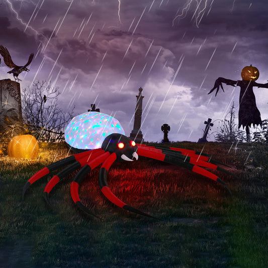 11.8ft Big Spider Inflatable Rotating Lamp Plate With LEDs