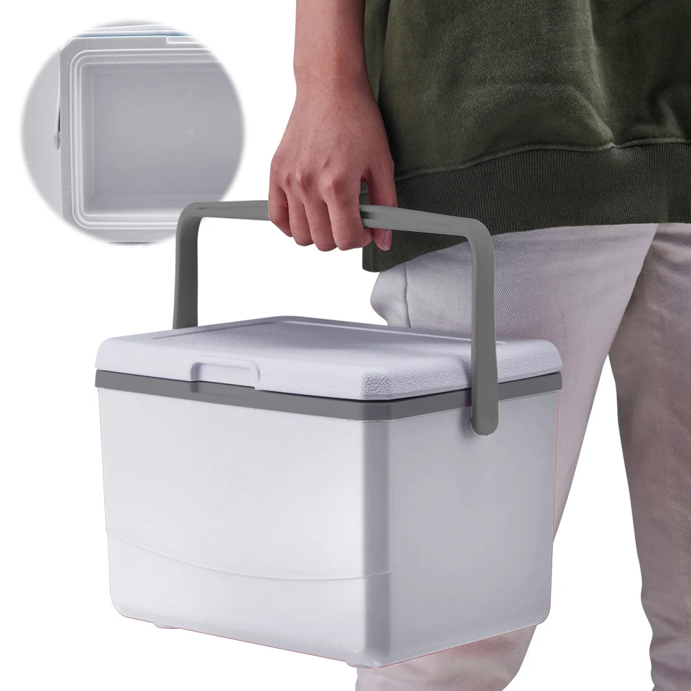 5L Insulated Portable Cooler With Handle Car Refrigerator For Camping Tailgating