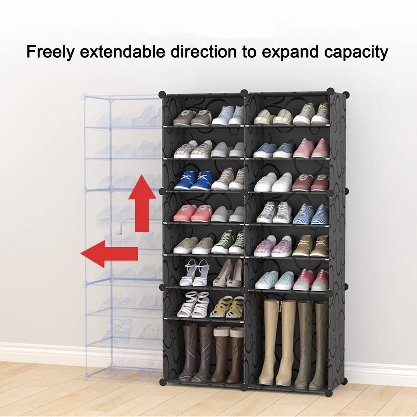 Vertical Shoe Rack Multi Layer Modern Space Saving Home