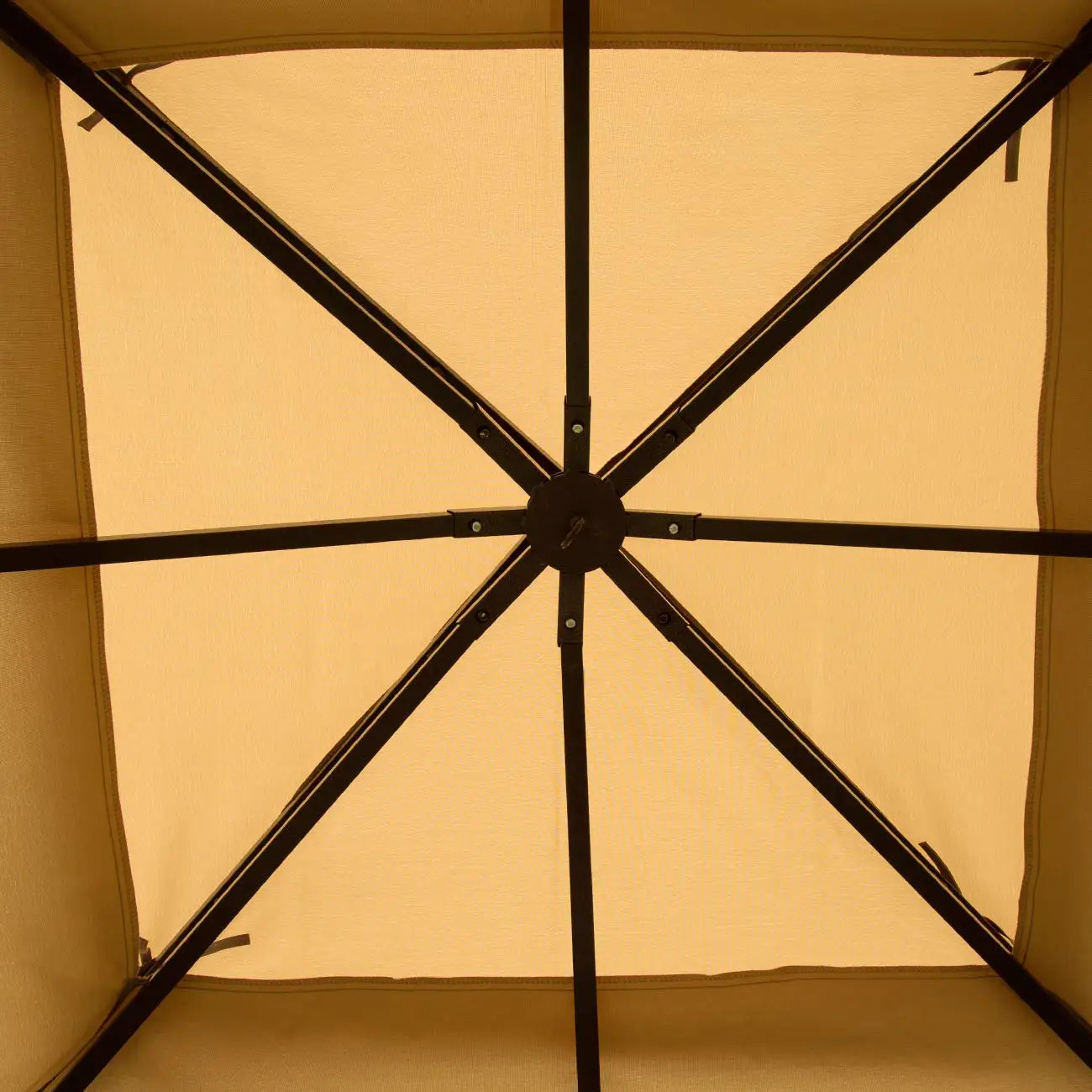 Garden Gazebo 10x10 Double Roof Vented Waterproof Canopy for Patio Backyard