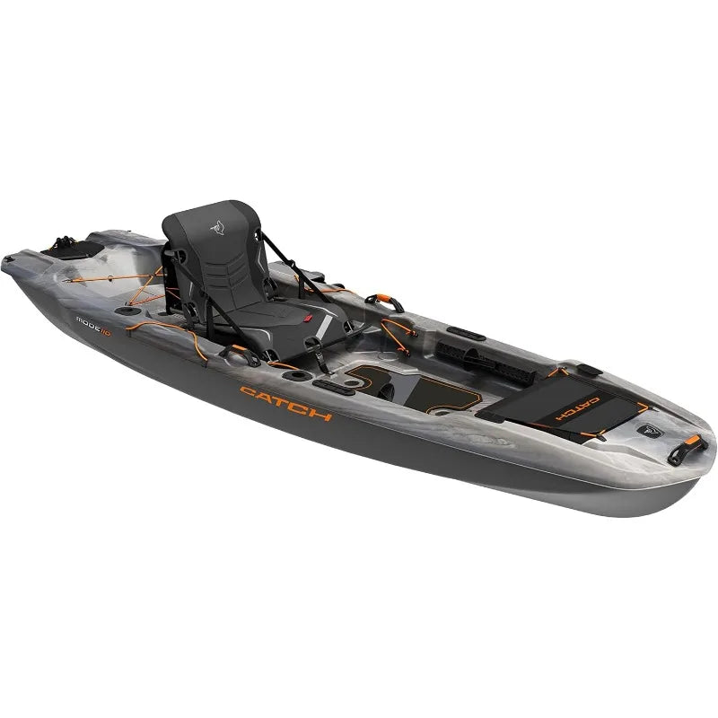 Catch Mode 110 Premium Angler Kayak Fishing Kayak With Lawn Chair 10.5 Feet