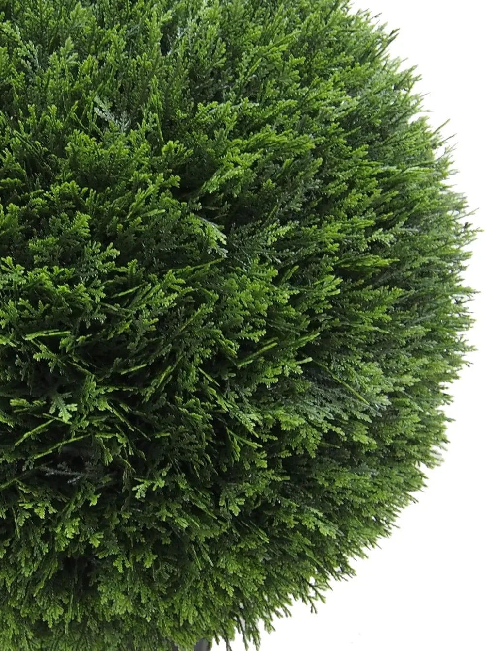 24 Inch Artificial Silk Cedar Topiary Ball UV Resistant Indoor Outdoor Potted Natural Green Home Patio Tabletop Faux Bush