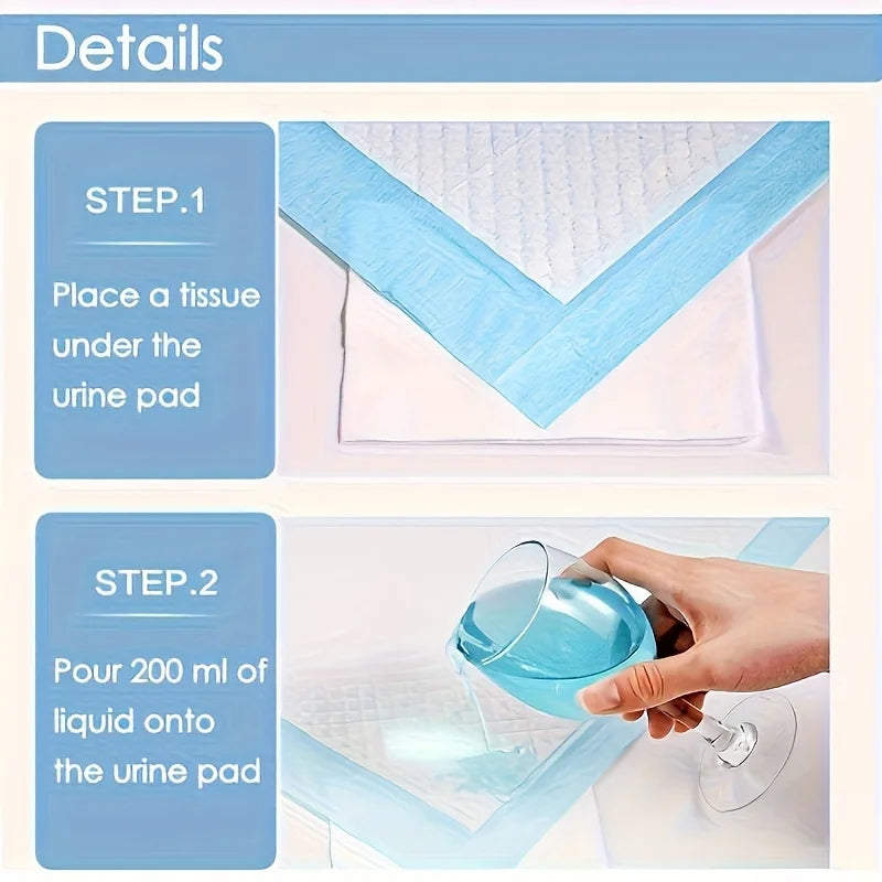 100 Disposable Dog Training Pads 17.7 by 13 Inches Six Layer Protective Absorbent