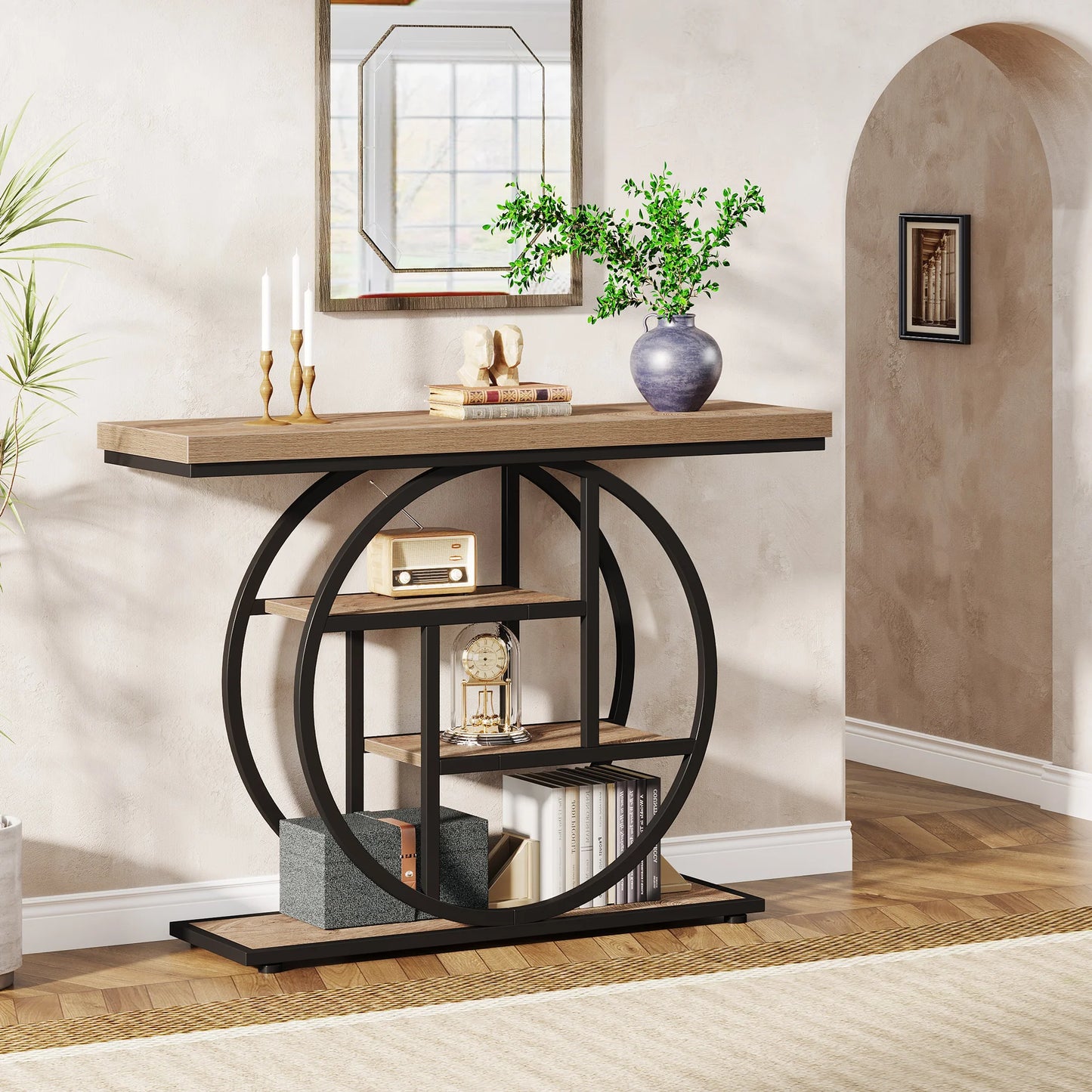 Tribesigns 41.3 Inch Console Table Four Tier Entryway