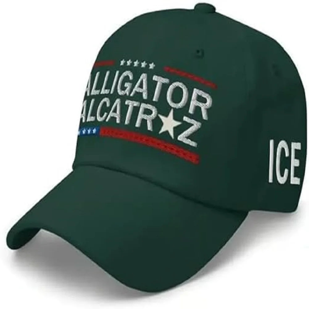 Unisex Baseball Cap Cartoon Embroidery Alligator Alcatraz Marine Corps 250th