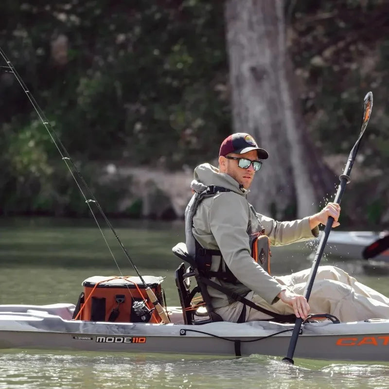 Catch Mode 110 Premium Angler Kayak Fishing Kayak With Lawn Chair 10.5 Feet