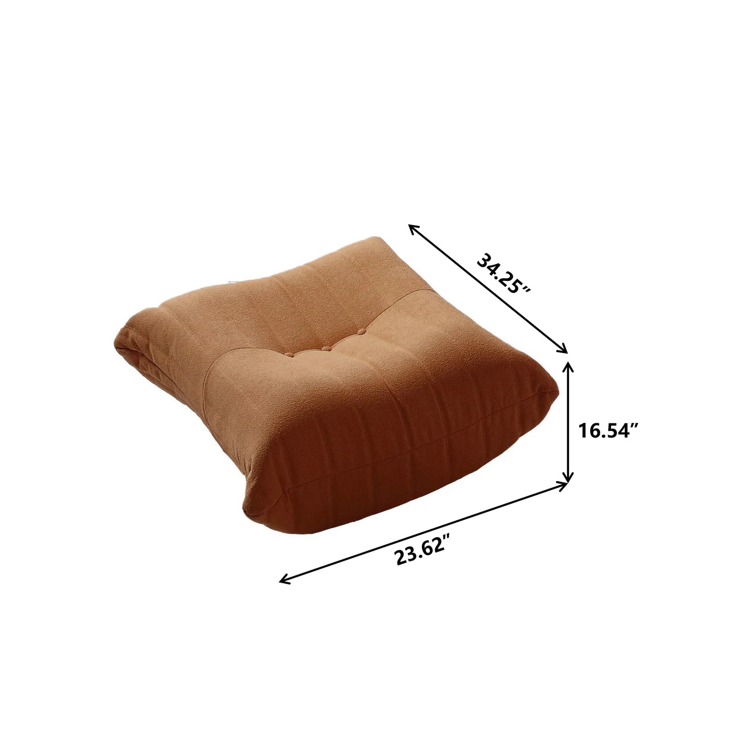 Velvet Teddy Bean Bag Sofa Floor Lounge Chair Foam Filled
