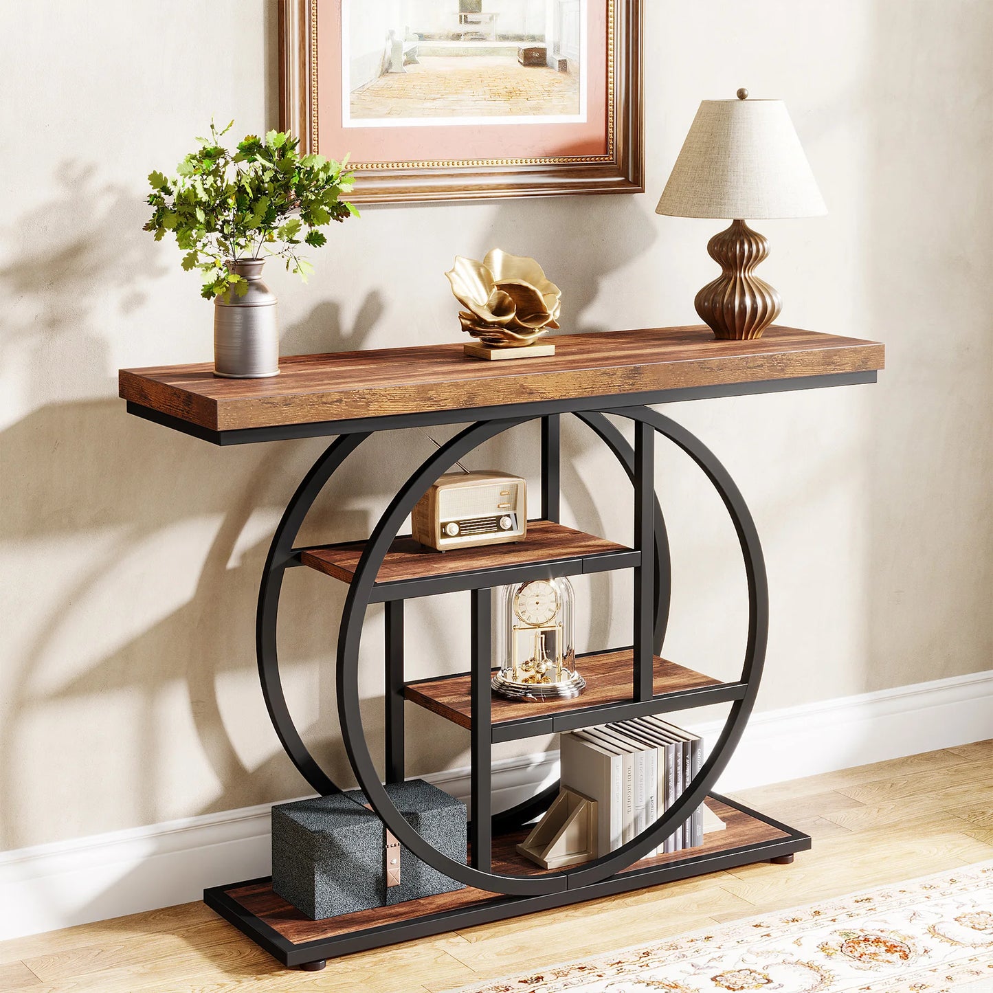 Tribesigns 41.3 Inch Console Table Four Tier Entryway