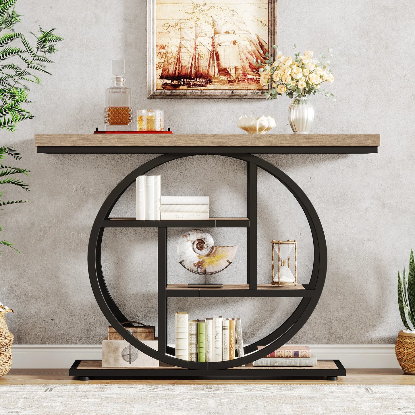 Tribesigns 41.3 Inch Console Table Four Tier Entryway
