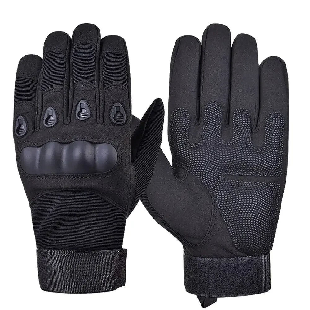Unisex Motorcycle Gloves Tactical Shooting Knuckle Protection Full Finger