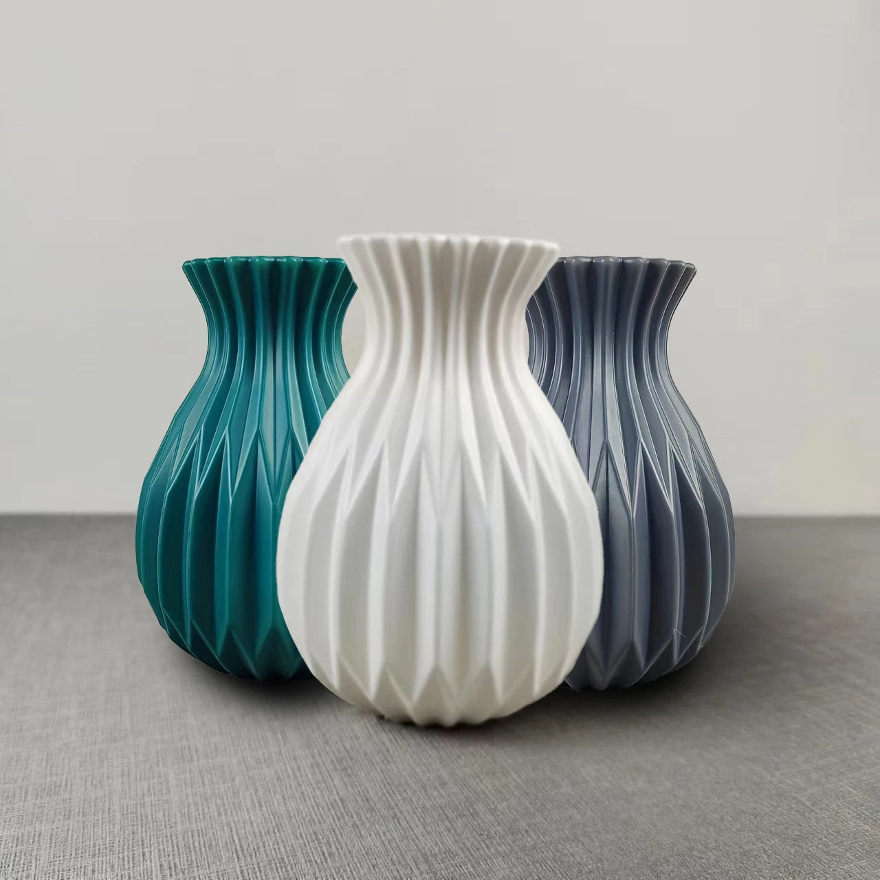 Imitation Ceramic Plastic Vase Centerpiece For Living Room Modern Decor