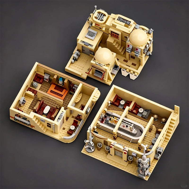 1971Pcs Planet Tavern Building Blocks Model Street View Lego Compatible Toys