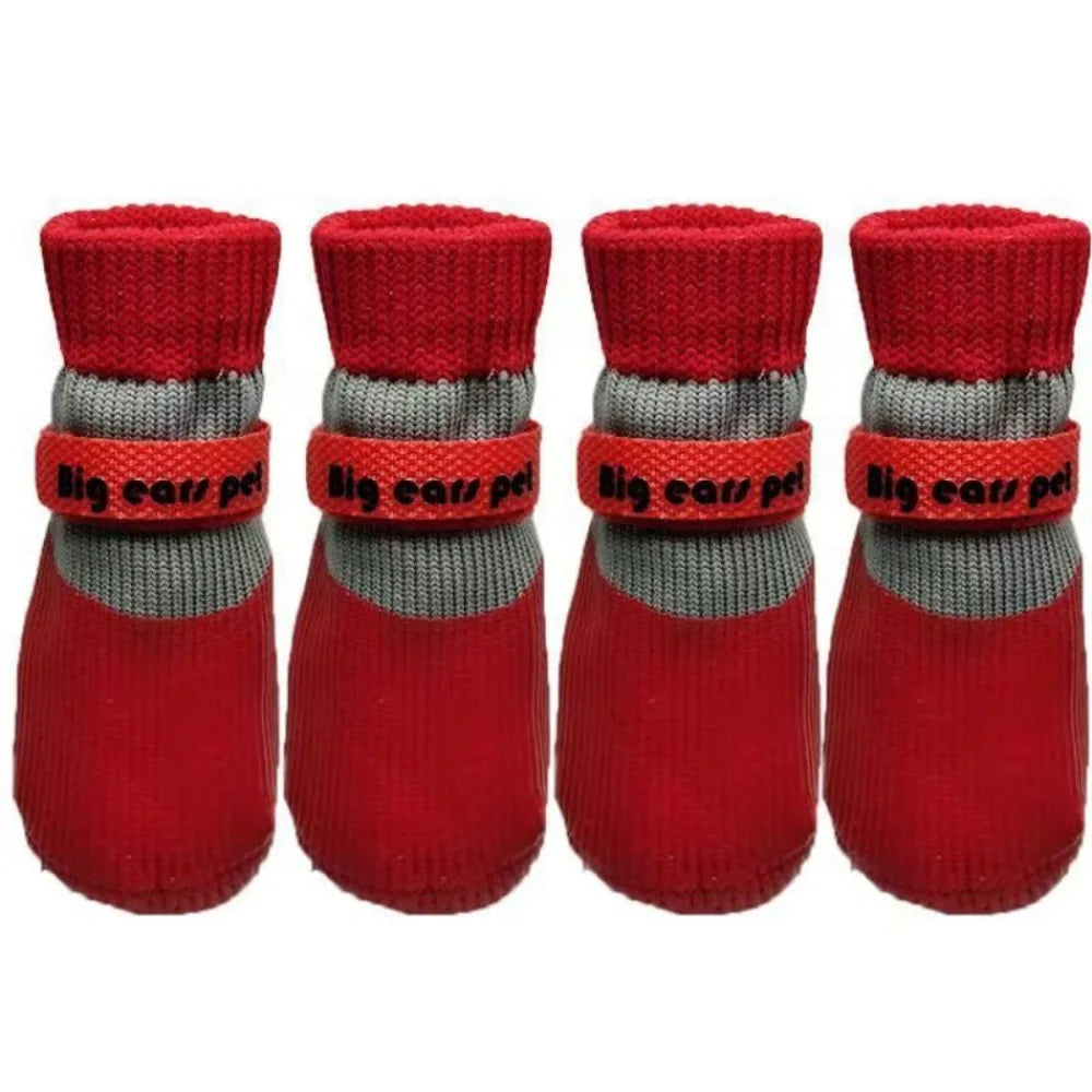 Waterproof Winter Dog Shoes Warm Soft Sole Anti Slip Paw Protectors Chihuahua