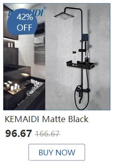 KEMAIDI Glass Vessel Sink AboveCounter Waterfall Faucet