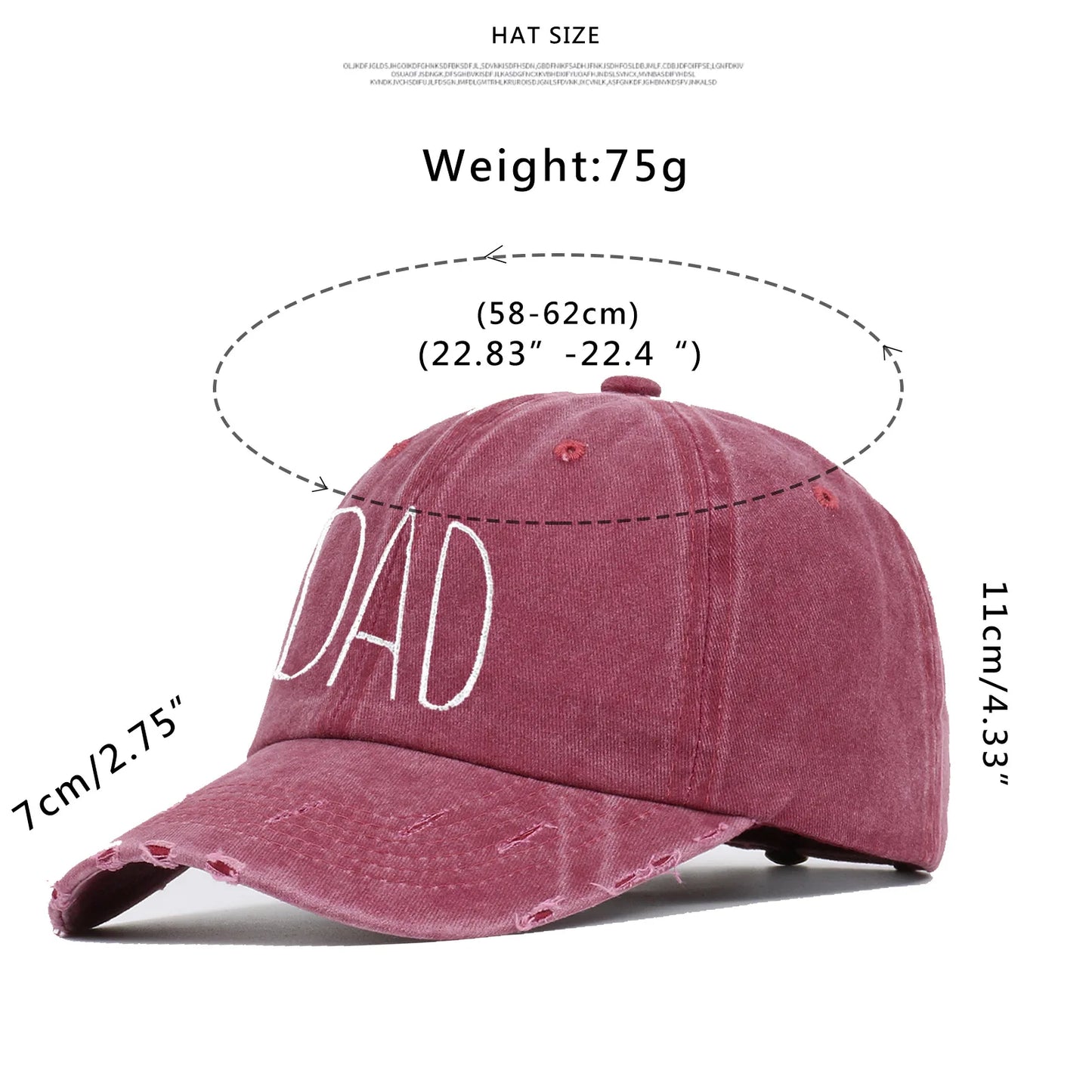 Embroidery Dog Mom Hat Cotton Washed Baseball Cap Unisex Outdoor Snapback Y2K