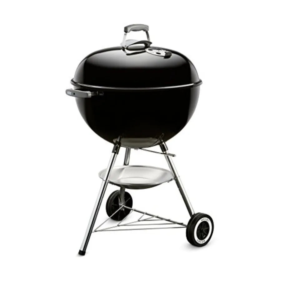 22 Inch Charcoal Grill Outdoor BBQ One Touch Cleaning System With Dampers