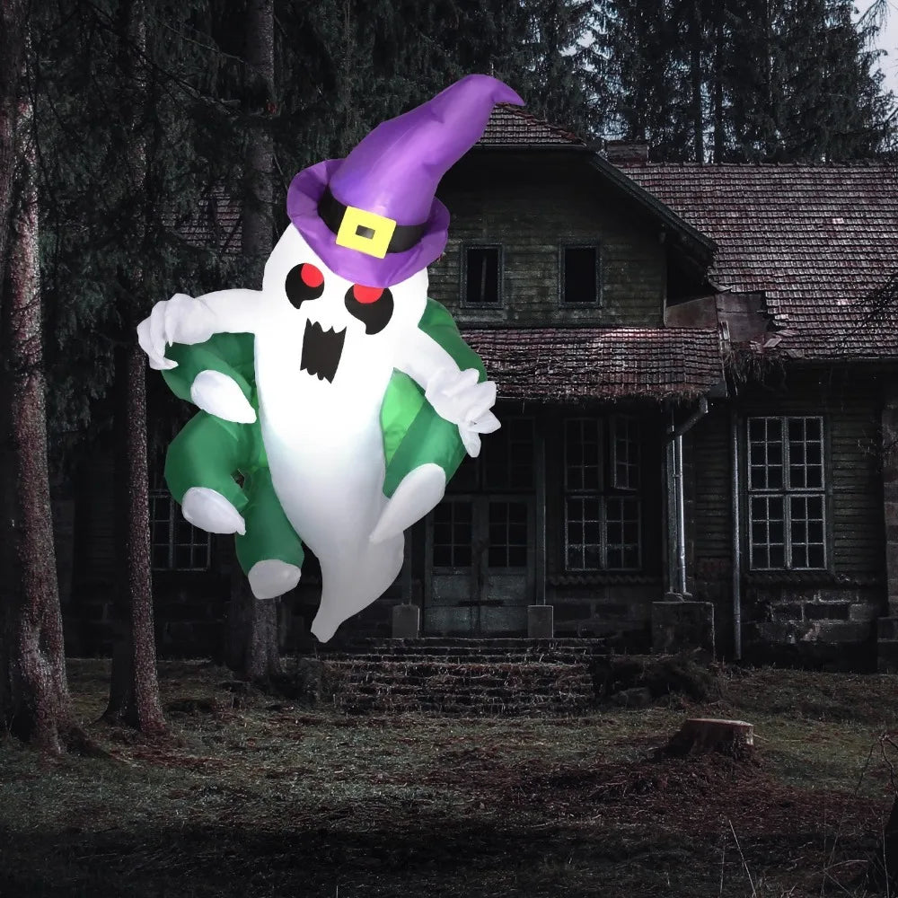 3.9ft Inflatable Halloween Window Sticker Ghost Display