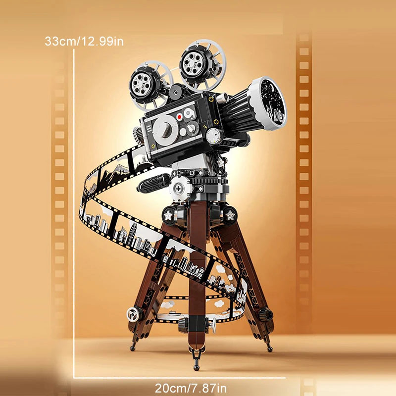 655Pcs MOC Classic Retro Camera Building Set 100th Anniversary Gift