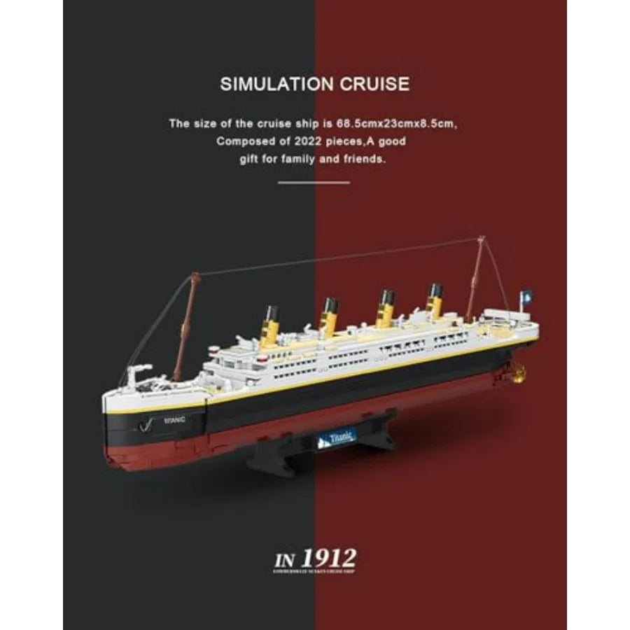 Titanic Model Building Blocks Set 2022 Pieces Compatible With Major Brands