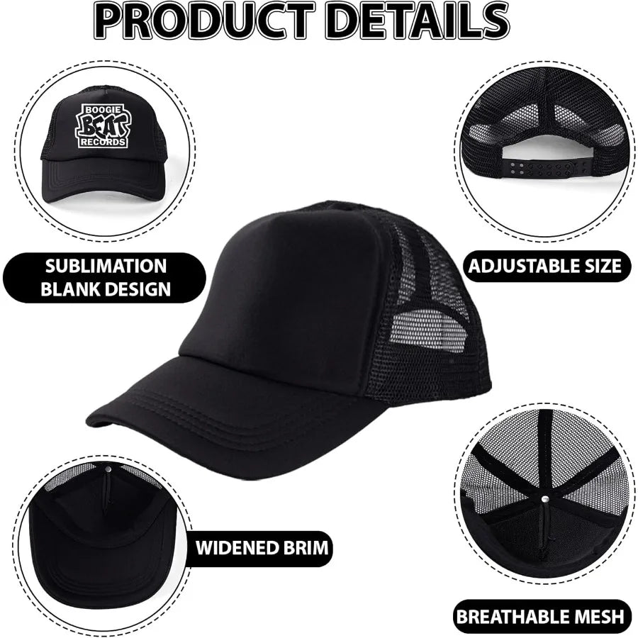 15 Pack Trucker Hats Bulk Sublimation Blanks Mesh Baseball Caps For DIY Custom