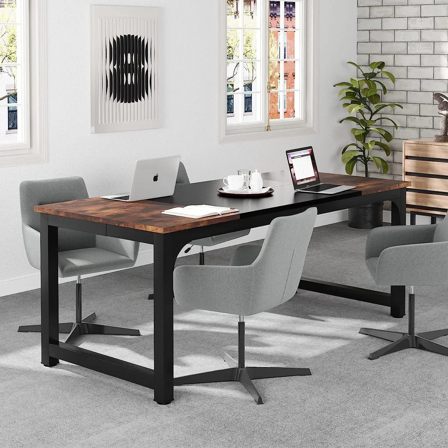 Tribesigns Modern Computer Desk Large Office Table