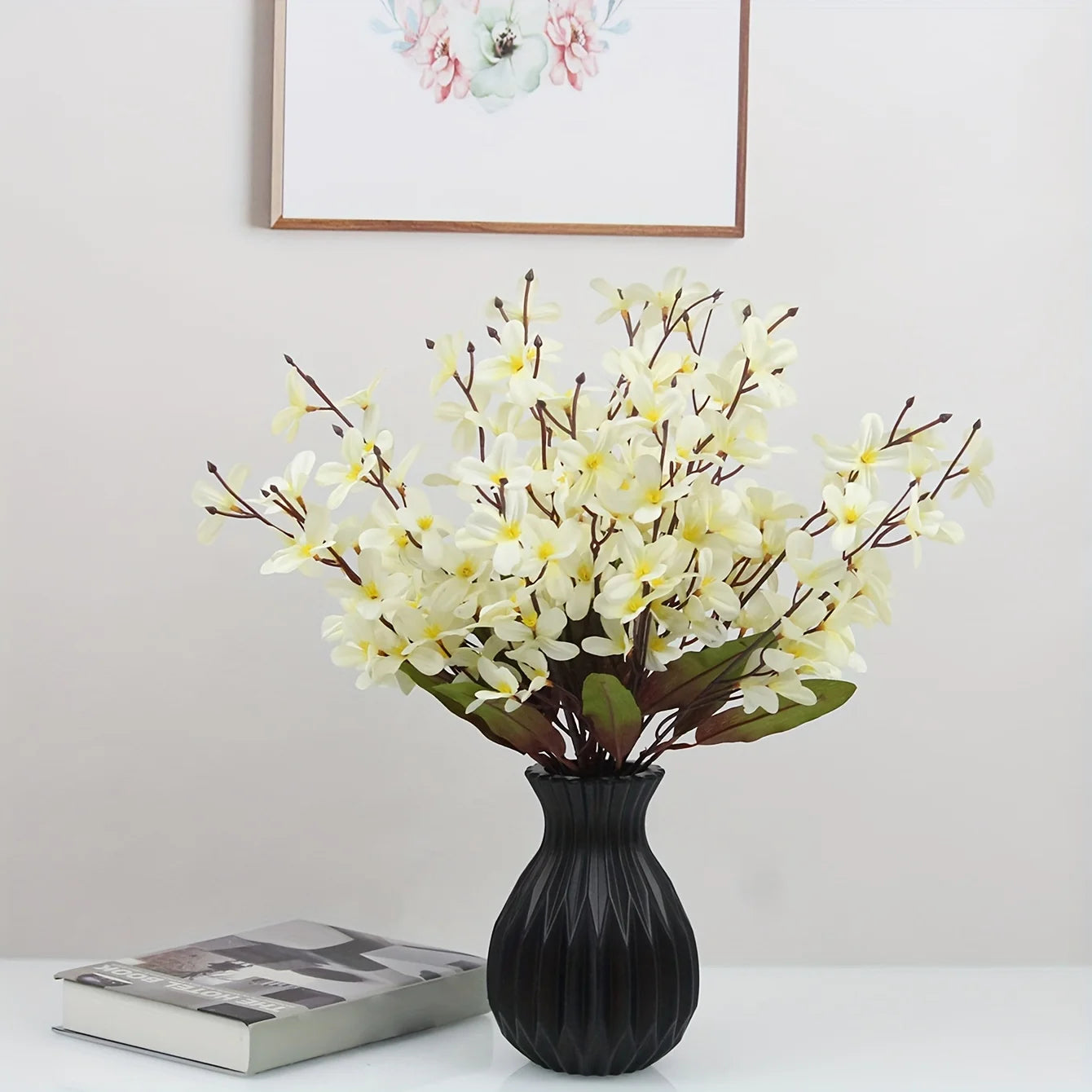 Imitation Ceramic Plastic Vase Centerpiece For Living Room Modern Decor