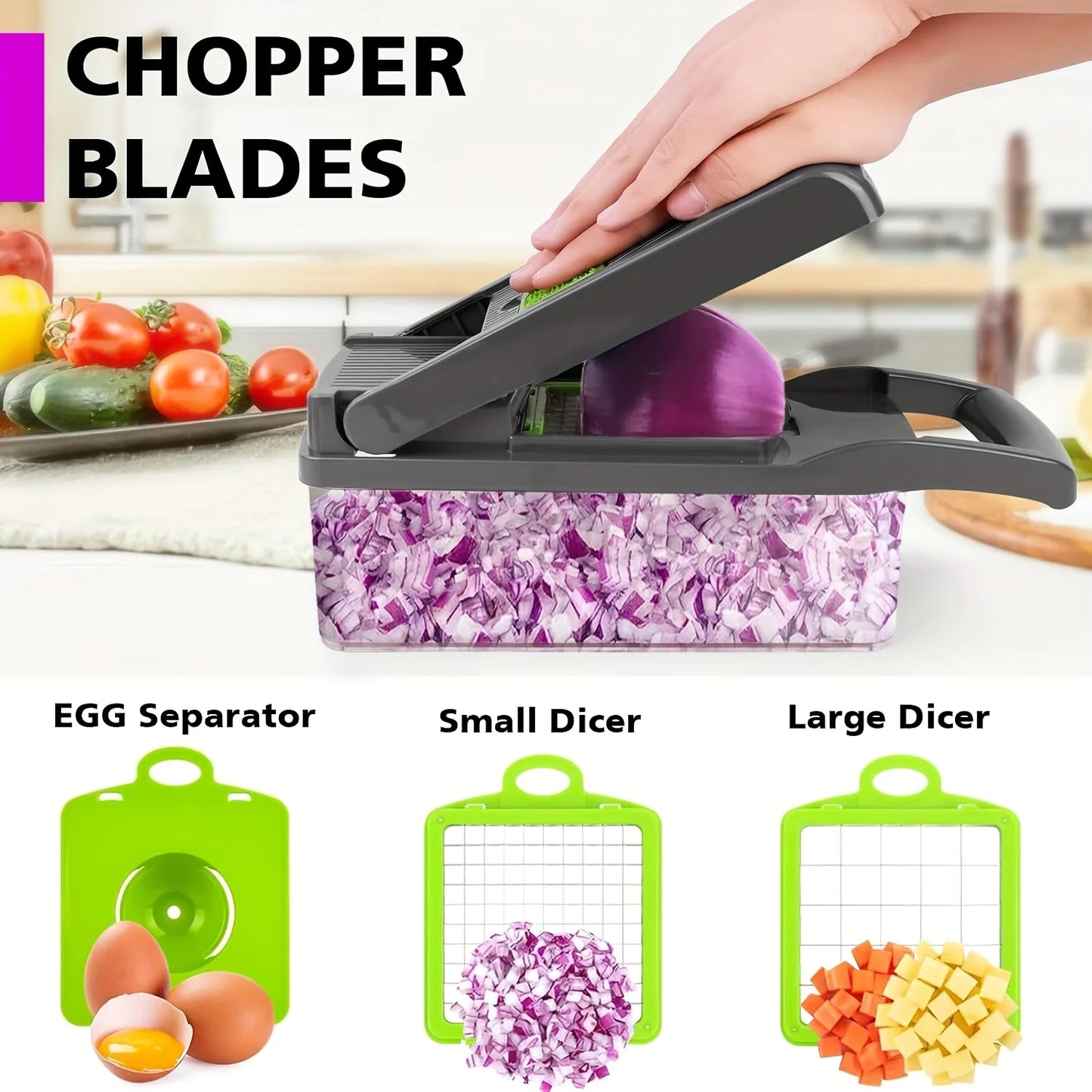 16 In 1 Vegetable Chopper Onion Slicer And Dicer Pro
