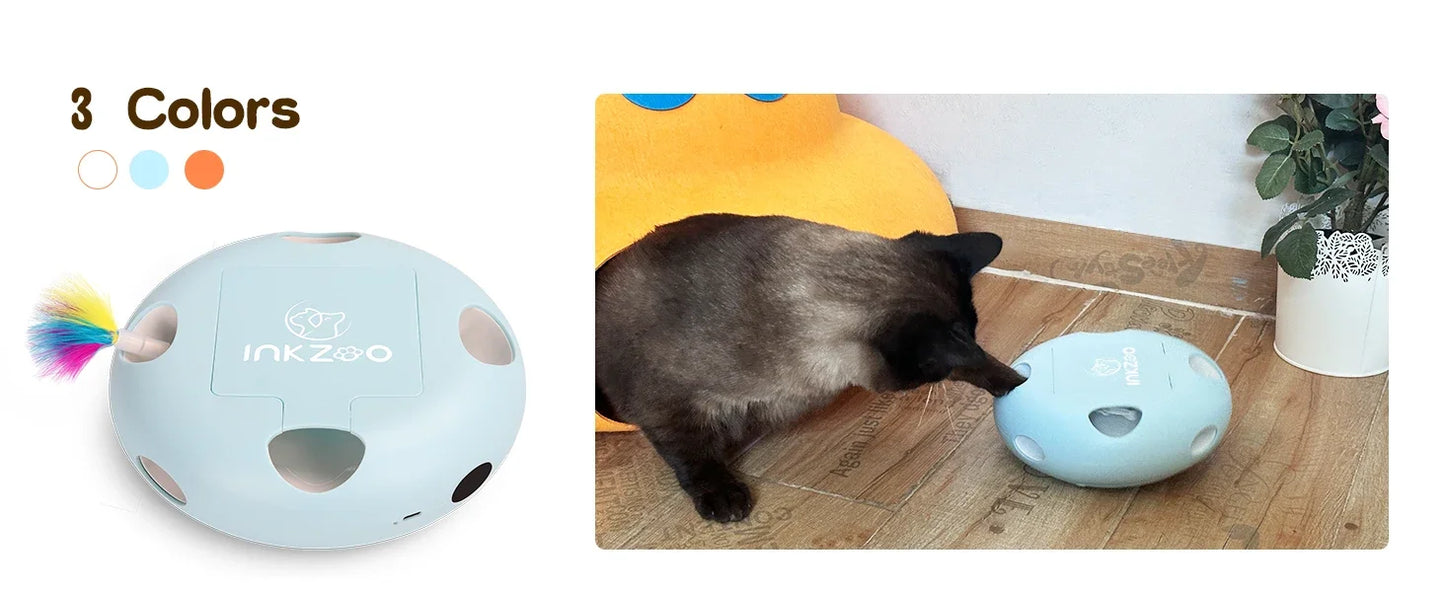 INKZOO Interactive Cat Toys For Indoor Cats Whack A Mole