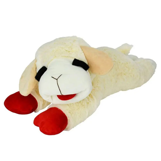 Jumbo Lamb Chop Plush Dog Toy 24 Inch Squeaky Chew Toy