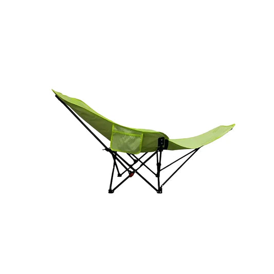 Portable Folding Chair Recliner With Curved Headrest And Leg Rests Outdoor