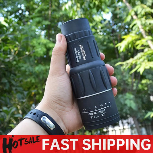 16x52 Portable Monocular Telescope Long Range Spyglass For Outdoor Camping
