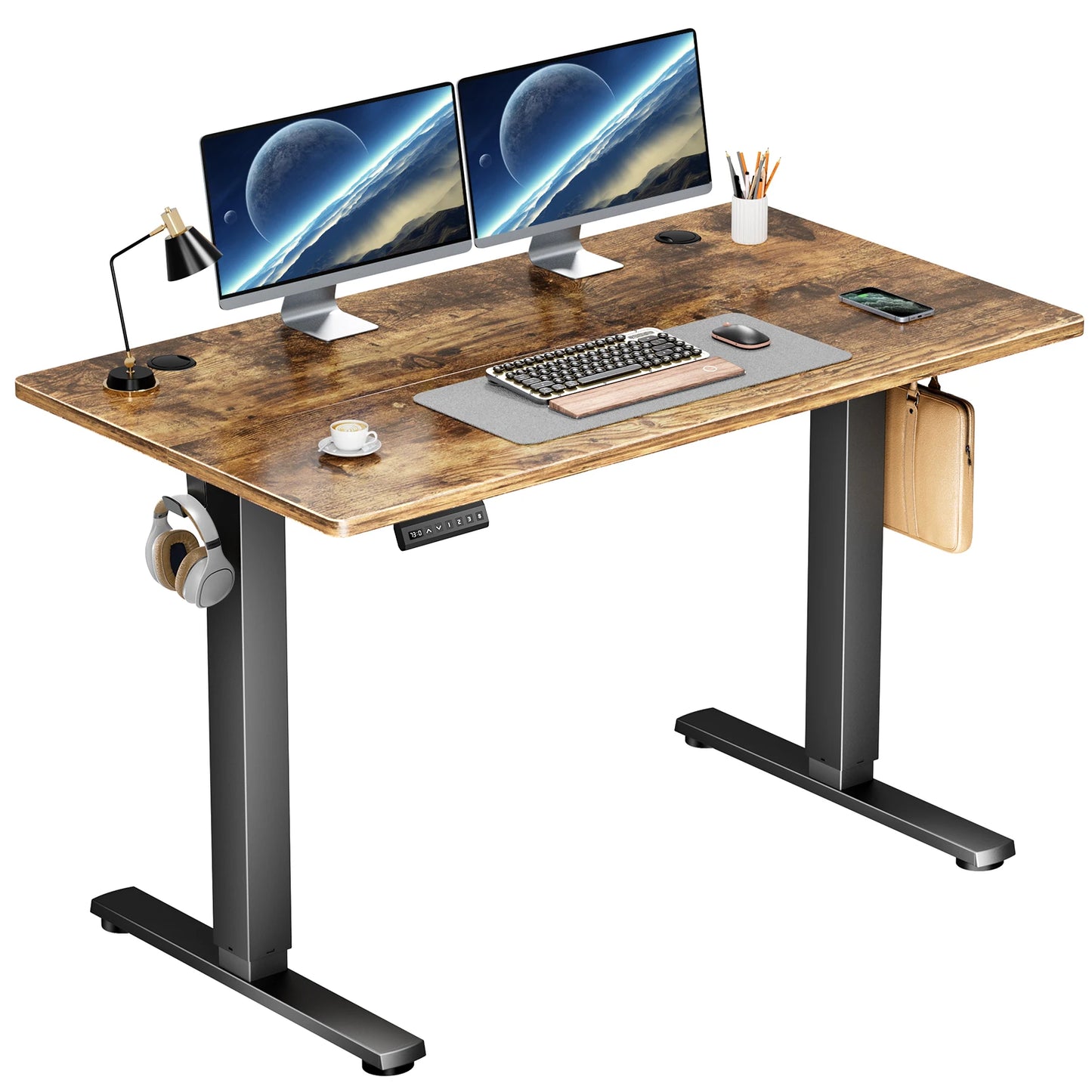 JHK Electric Standing Desk 40x24 Inch Height Adjustable