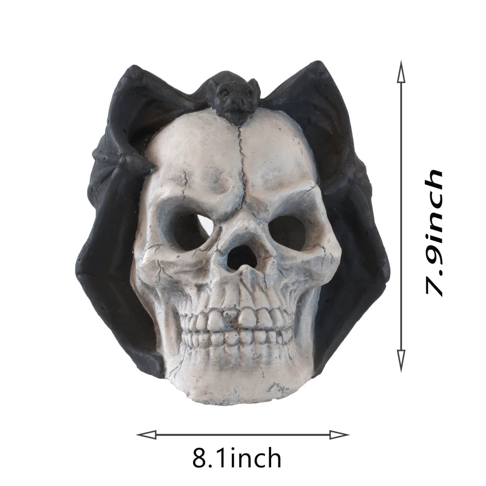 Demon Skull Gas Log Ventless Fire Pit Outdoor Decor