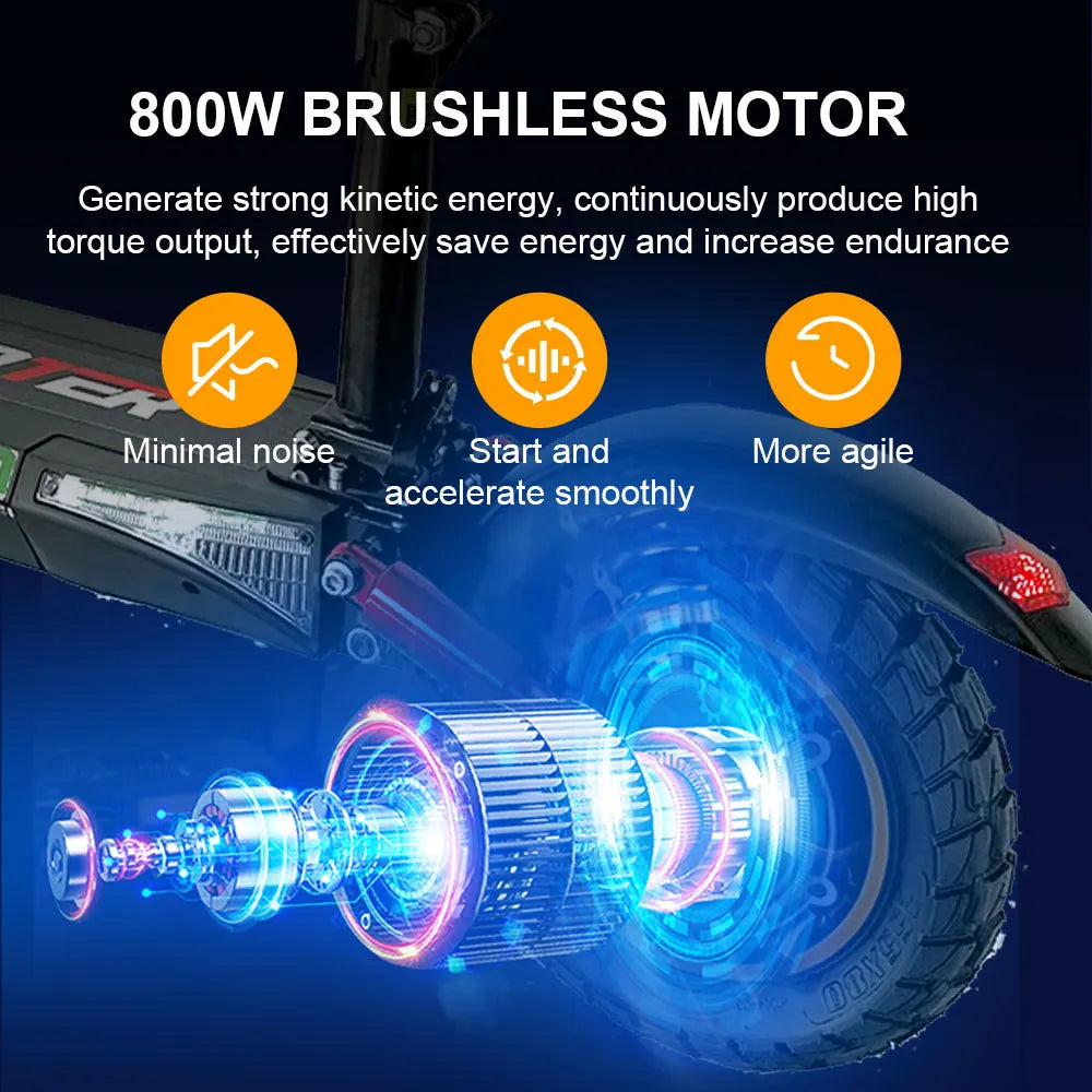 Emanba 800W Electric Kick Scooter 10Inch Off Road 45 55 km