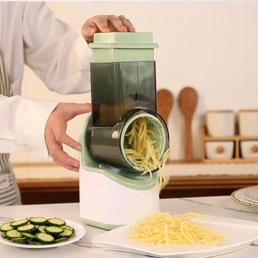 Electric Vegetable Cutter And Slicer 3 In 1 Garlic Shredder