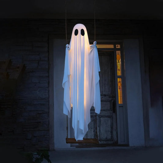 Halloween Hanging Swing 5ft With String Lights Decoration