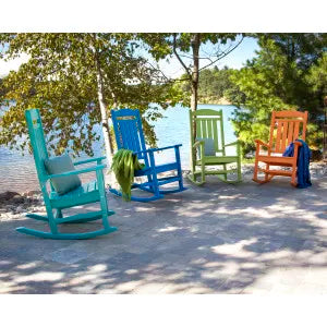 Presidential Outdoor Bamboo Rocking Chair European Style Garden