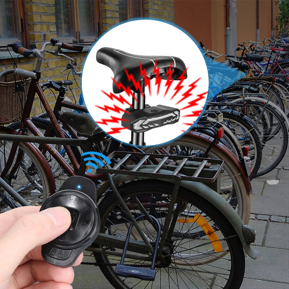 Elecpow Smart Bike Taillight Anti Theft Alarm With Remote