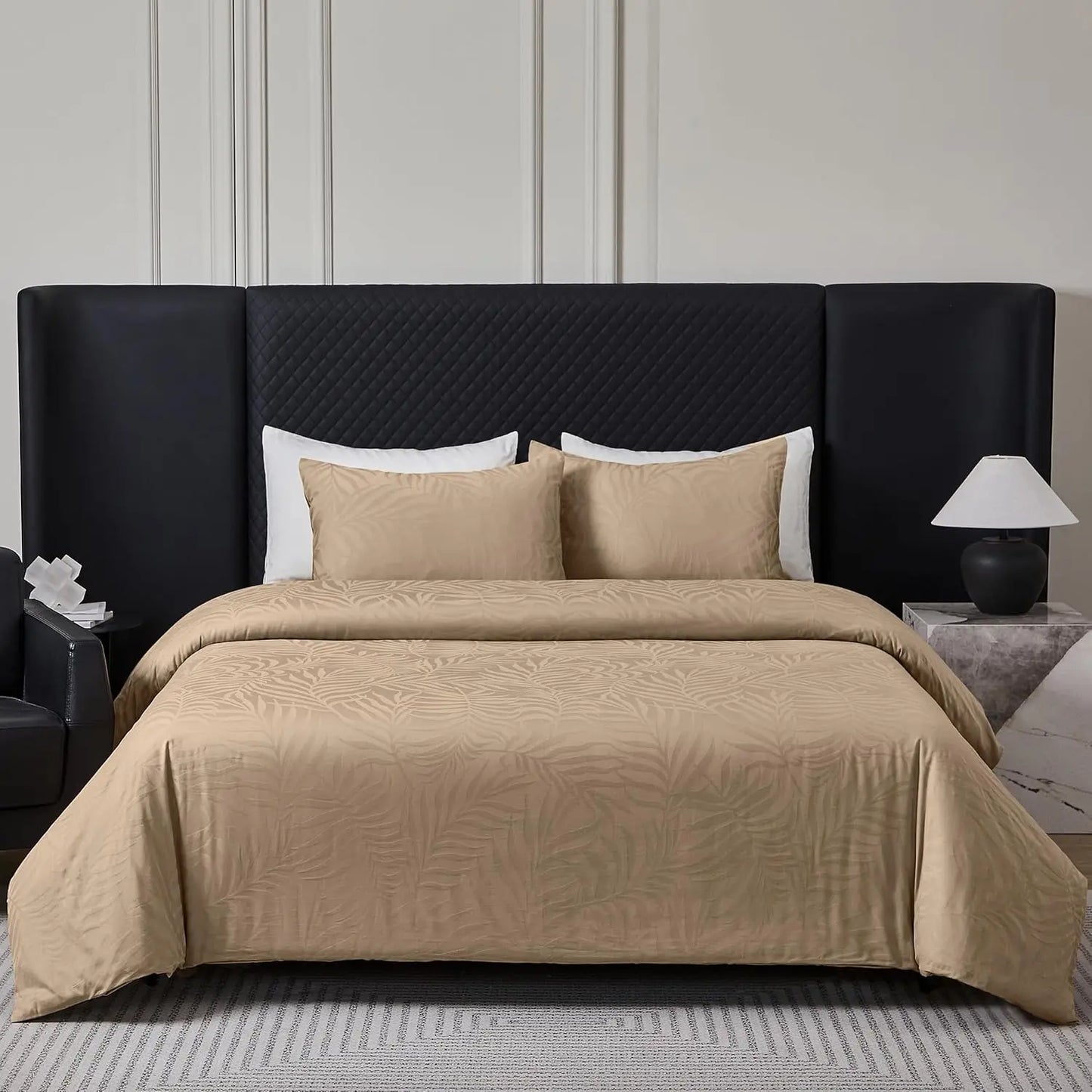 Simple And Opulence Duvet Cover Cotton Blend Breathable Luxury Bedding